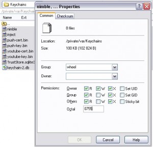 Chmod in WinSCP Chmod in WinSCP