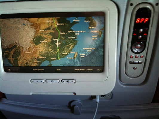 Развлекательно-информационная система Аэробуса А330